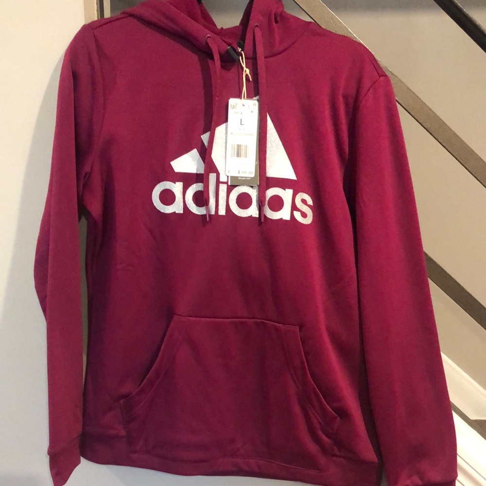 Adidas Burgundy Hoodie